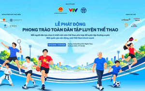 Quang Hải, Đình Bắc và hàng loạt ngôi sao thể thao tham gia lễ phát động phong trào toàn dân tập luyện thể thao