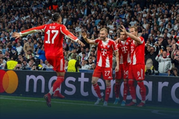 Cựu cầu thủ Premier League góp 3 bàn, Bayern thắng 2-1 trên sân khách của Real Madrid để giành lợi thế, Kane, Diaz và Mbappe ghi bàn