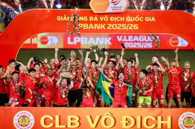 CAHN có chức vô địch V-League thuyết phục nhất nhì lịch sử
