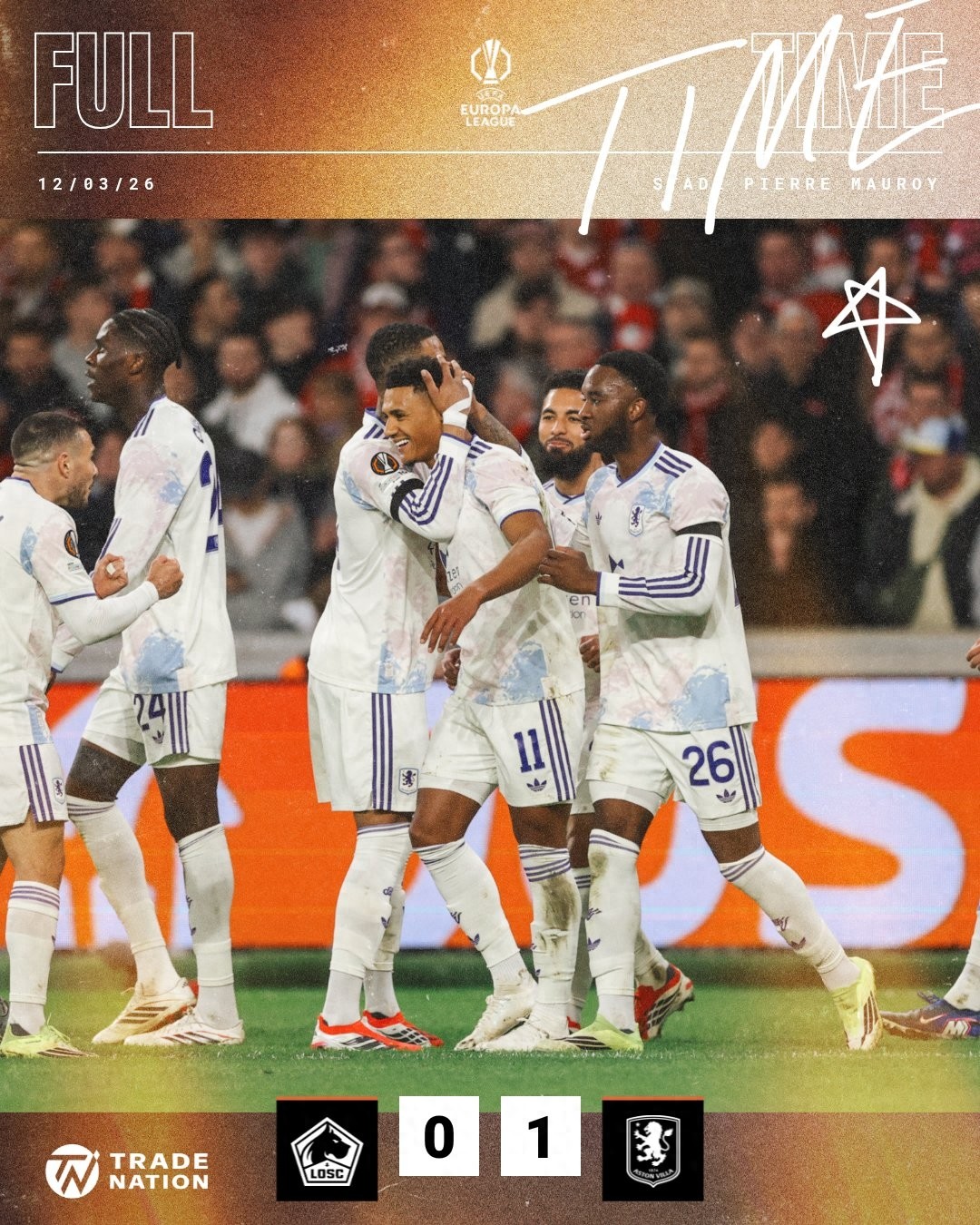 Suýt bị xóa sổ! 9 đội Premier League thi đấu lượt đầu vòng 1/8 cúp châu Âu: 1 thắng, 3 hòa, 5 thua, chỉ Aston Villa thắng nhẹ 1 bàn.