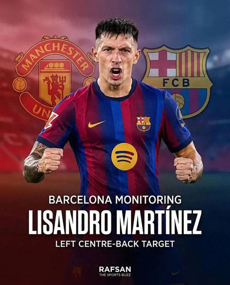 Barca muốn ký Lisandro, MU sẵn sàng bán ở kỳ chuyển nhượng tháng 1 để tránh gia hạn hợp đồng! Sir Ratcliffe muốn chi 8000万 cho trung vệ thay thế