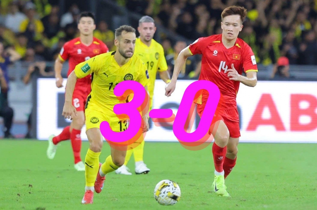 Việt Nam phải chờ sang 2026 để được xử thắng Malaysia