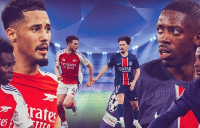 Những con số điên rồ trước thềm đại chiến Arsenal - PSG