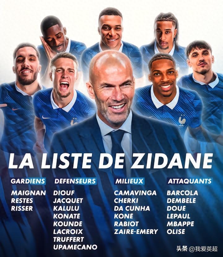 Zidane chọn binh! Pháp công bố danh sách 23 cầu thủ, 5 tân binh + 11 người bị loại, Vua phá lưới Ligue 1 26 tuổi thực hiện giấc mơ