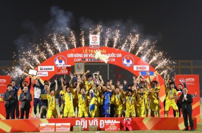 Đánh bại PVF CAND, SLNA lên ngôi vô địch U19 Quốc gia