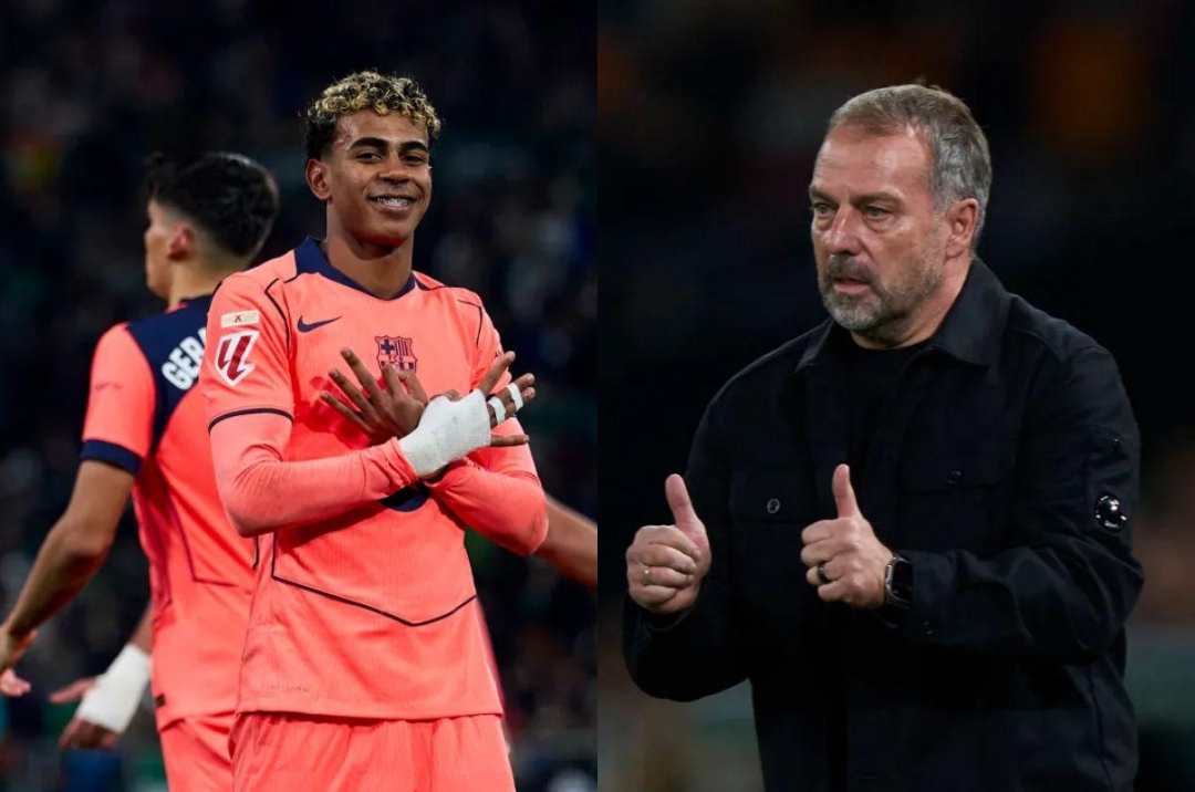 Hansi Flick: 'Vị trí mới của Yamal khiến tôi thực sự ấn tượng'