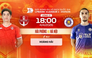Link xem trực tiếp bóng đá Hải Phòng vs Hà Nội FC 18h00 hôm nay, V-League vòng 17