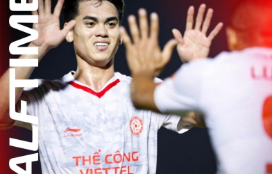 Đội trưởng U23 Việt Nam ghi bàn, Viettel áp sát ngôi đầu
