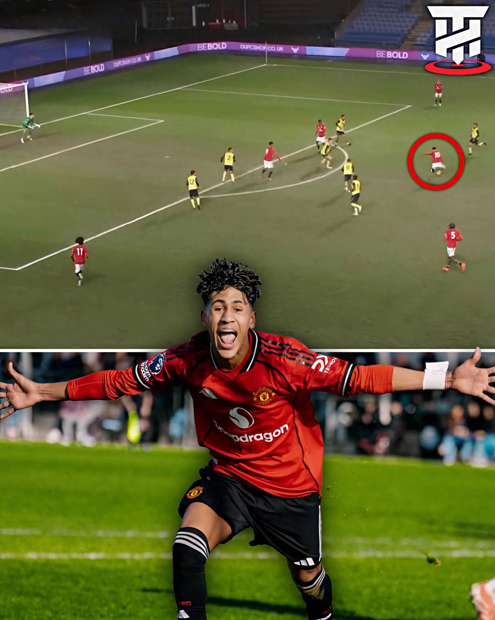 Sau khi "Messi nhỏ" của Man United được minh oan, anh ấy đã đá chính và ghi bàn, giúp đội tiến vào tứ kết! Carrick đã lái xe 260 km đến xem trận đấu