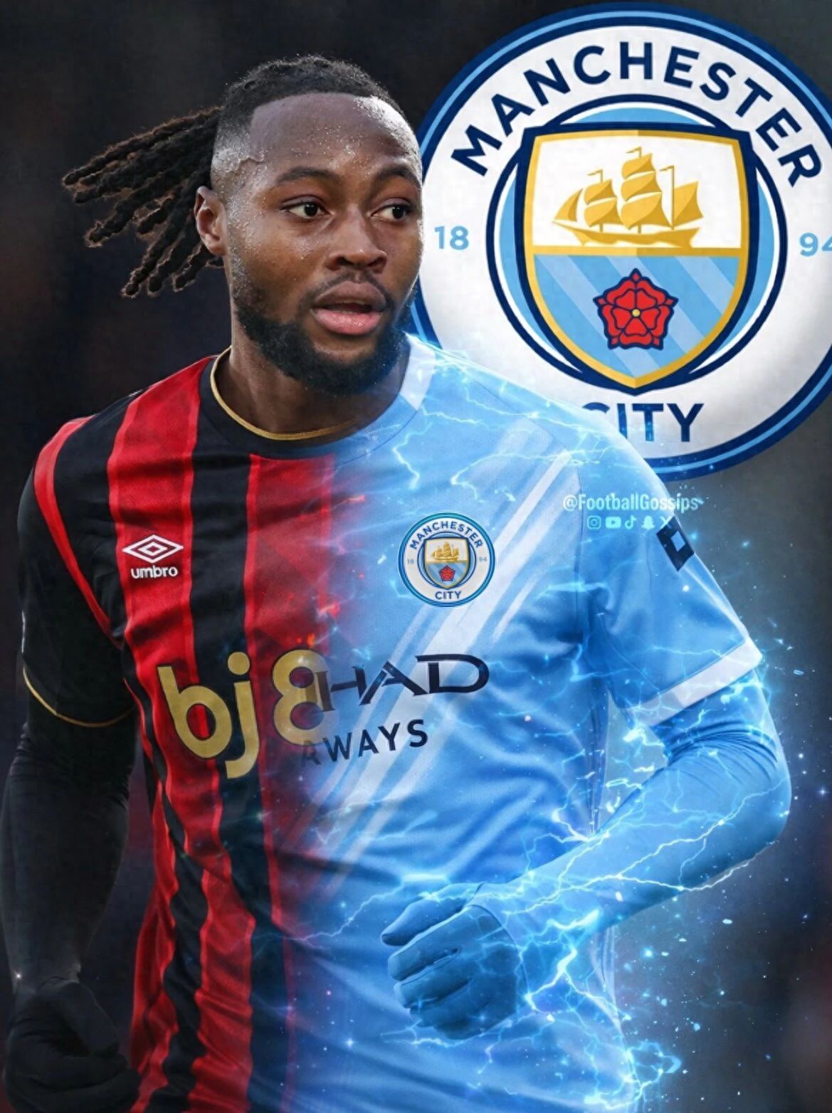 Semenyo thông báo ưu tiên chuyển nhượng cho Man City thay vì Man United! Lý do quyết định được tiết lộ, lời hứa của Amolin không có tác dụng