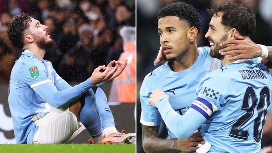 Dùng đội hình hai, Man City vẫn thẳng tiến vào bán kết Cúp Liên đoàn Anh