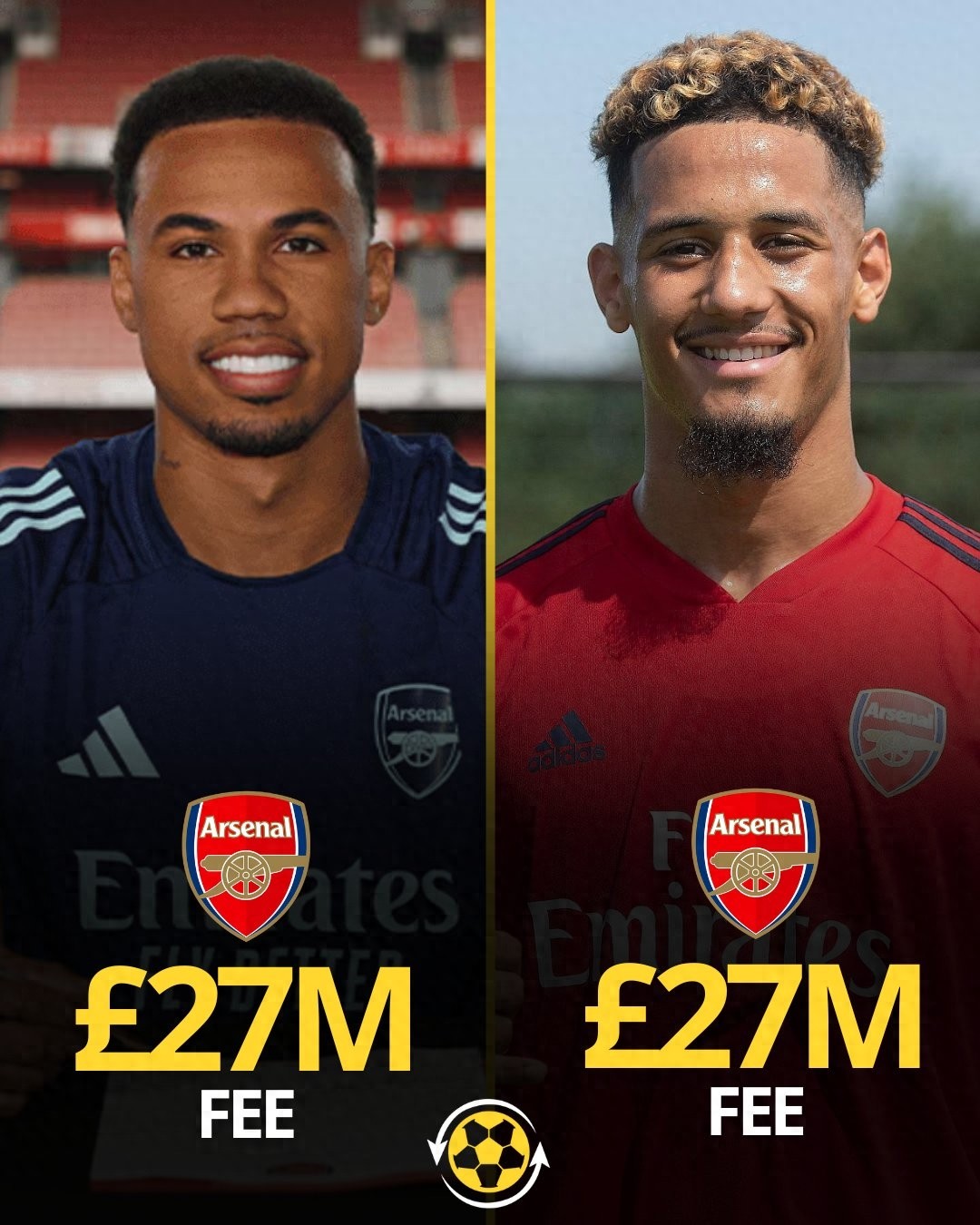 Arsenal dựa vào lớn nhất để tranh chức vô địch là Gabriel + Saliba, giá trị 165 triệu euro, chỉ tốn 56 triệu euro